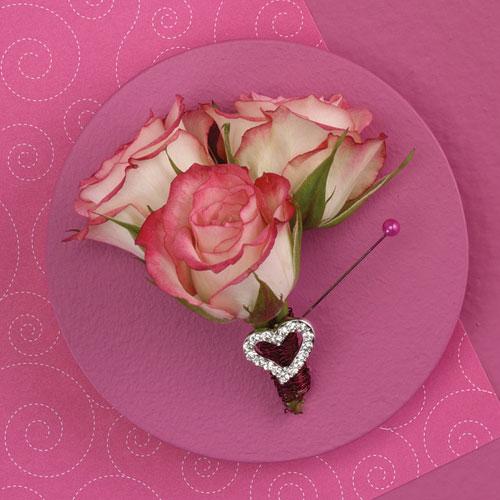 Heart-Shaped Boutonniere