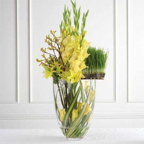 Gladiodus and Wheat Grass Altar Arrangement