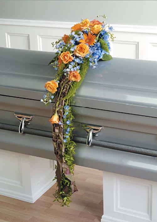 Orange & Blue Casket Scarf