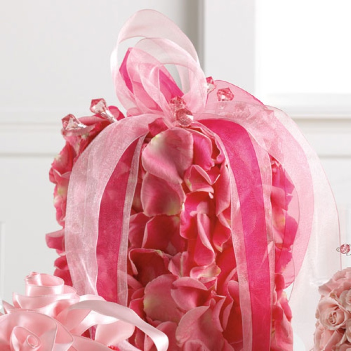 Rose Petal Gift Box Centerpiece
