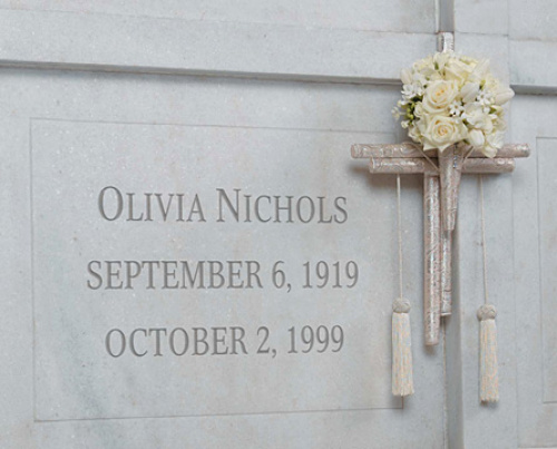 White Bouquet with Cross